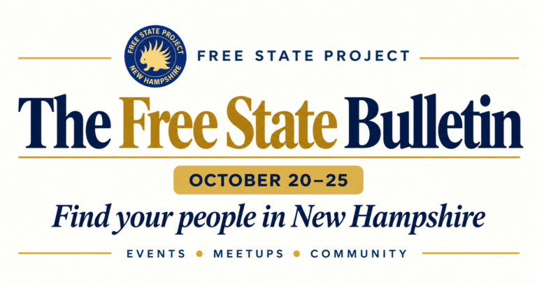 The Free State Bulletin, October 20–25 — Find your people in New Hampshire. Events, meetups, community.